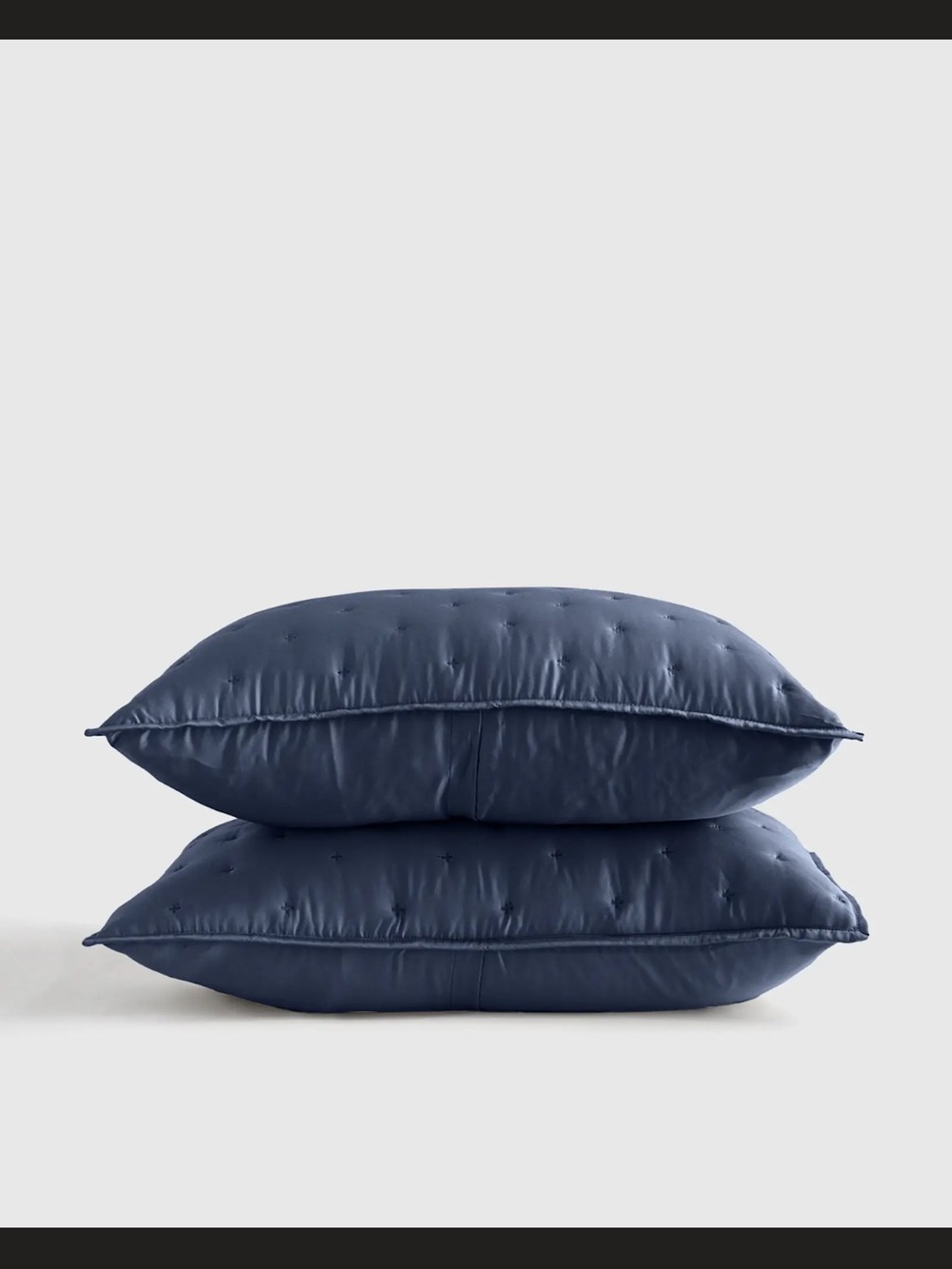Quince Bamboo Dream Quilt Sham Set- King- Color-Nightfall